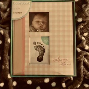 Baby, memory book. Keep and capture each one.  Includes stamp for foot or hand.